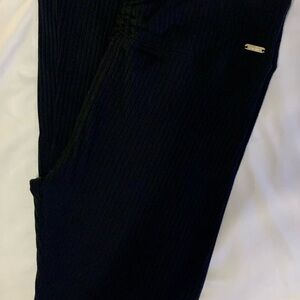 Girl’s Justice Ribbed Knit Pants - Black Size XL